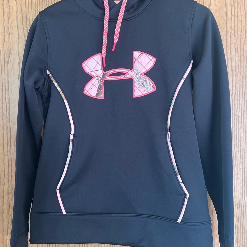 Under Armour Pink and Black Hoodie